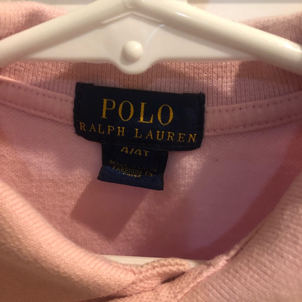 Boys pink polo shirt
